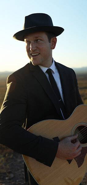 Rick Hale in desert